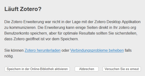 Läuft Zotero?